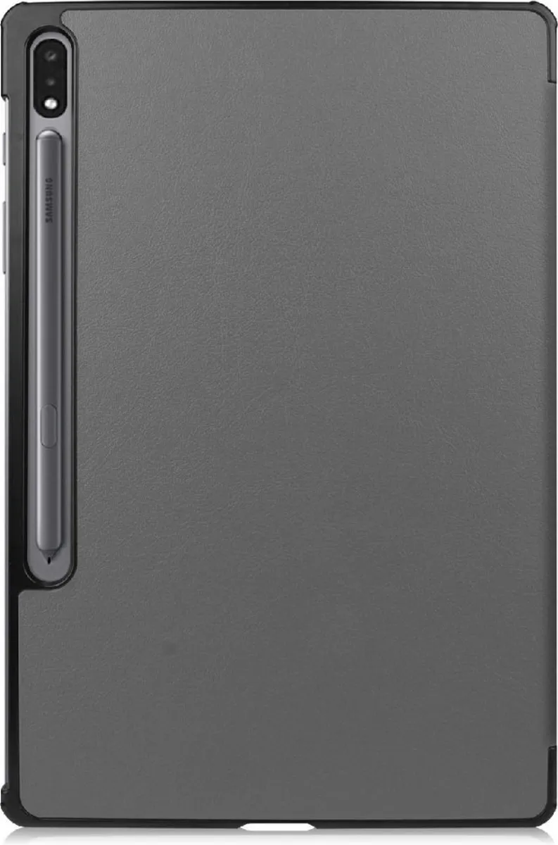 Just in Case Samsung Galaxy Tab S8+ Smart Tri-Fold Hoes - Grijs