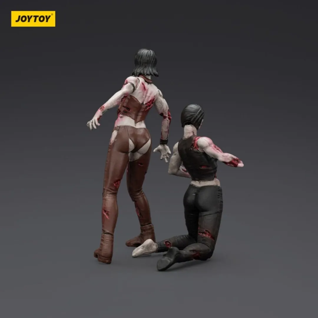 Joy Toy Zombie Dark Source Action Figuur 2-Pack - Vrouwelijke worstelaars 8cm - Multi