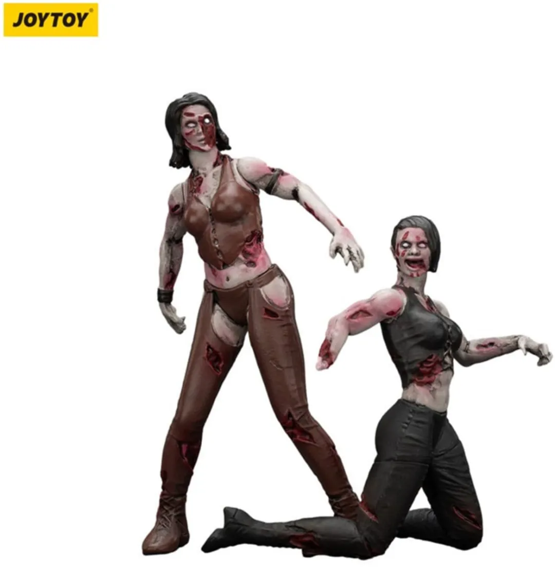 Joy Toy Zombie Dark Source Action Figuur 2-Pack - Vrouwelijke worstelaars 8cm - Multi