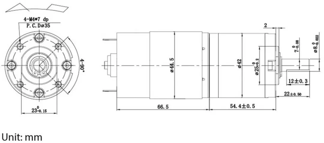 Tru Components TC-13609544 Gelijkstroommotor 24V 3.8A 2.0Nm