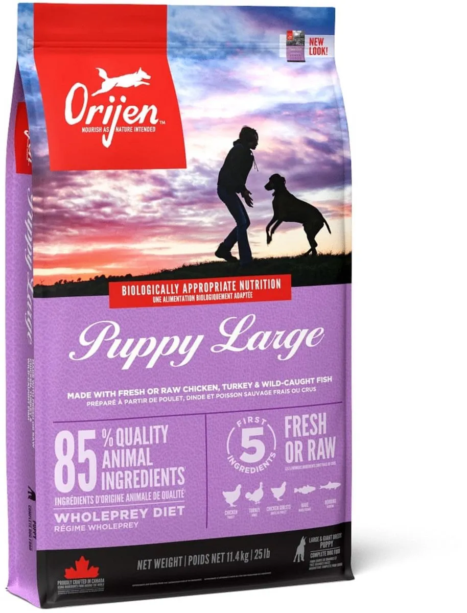 Orijen Whole Prey Puppy Large Breed Kip & Kalkoen 11.4kg - afbeelding 6 van 6