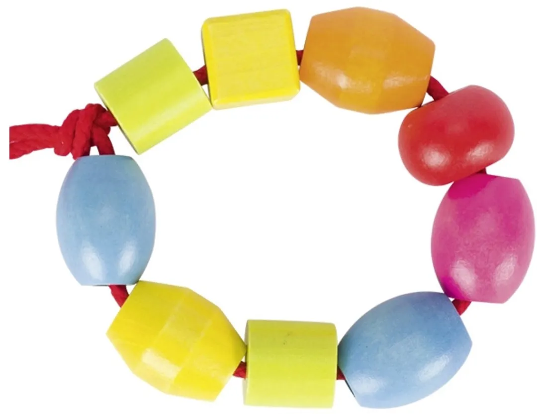 Goki Houten Kralenset - 45 Stuks Multicolor