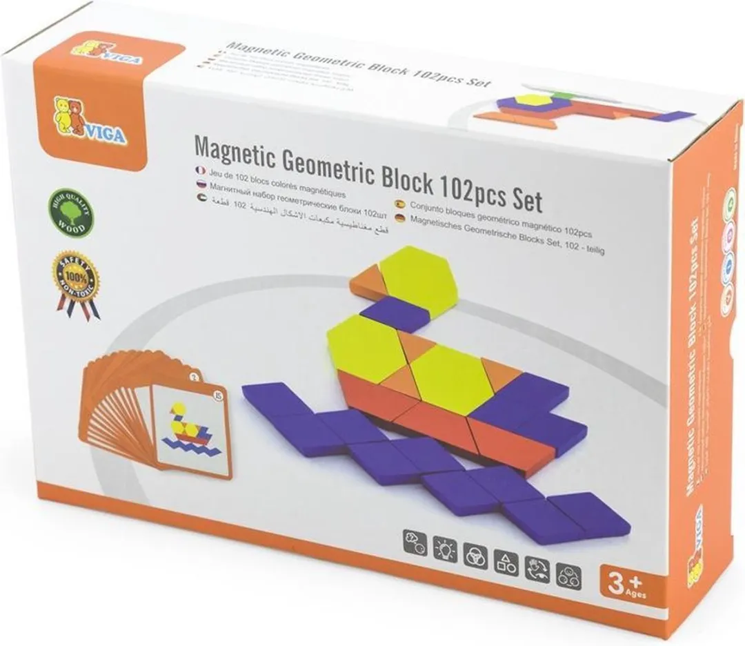 Vigatoys Magnetisch Mozaiek 102-delig