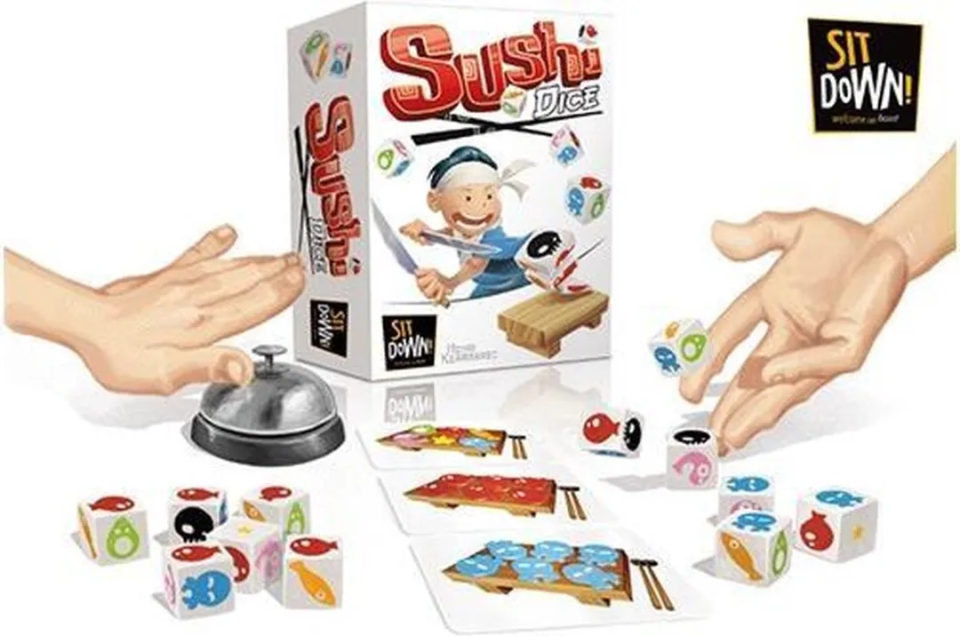 Geronimo Games Sushi Dice - 12 Dobbelstenen - 2-6 Spelers