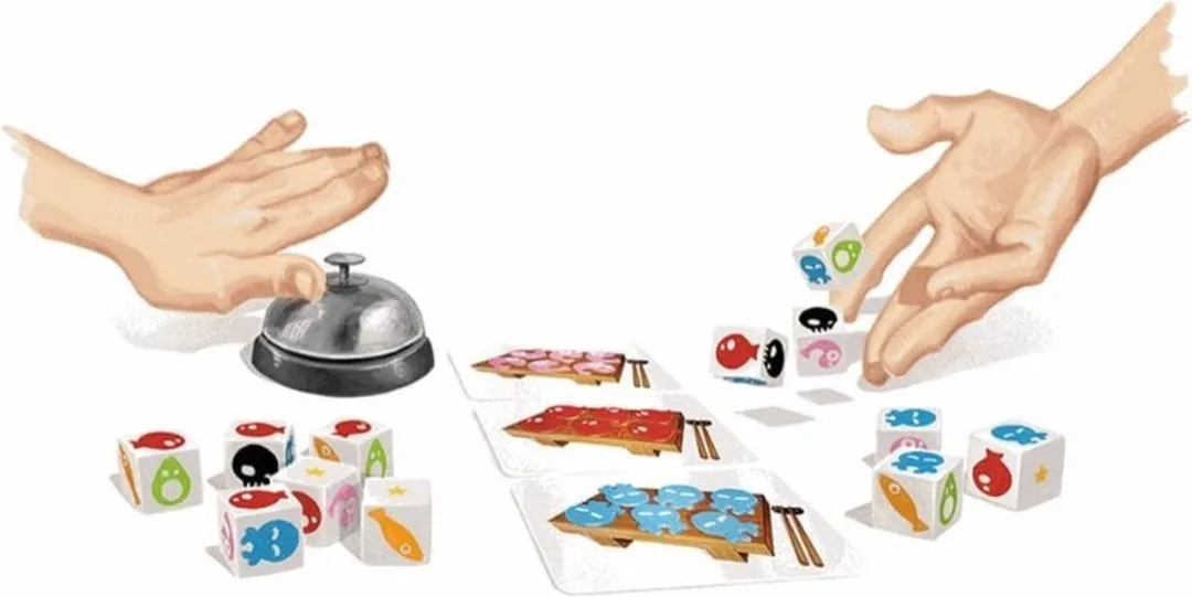 Geronimo Games Sushi Dice - 12 Dobbelstenen - 2-6 Spelers