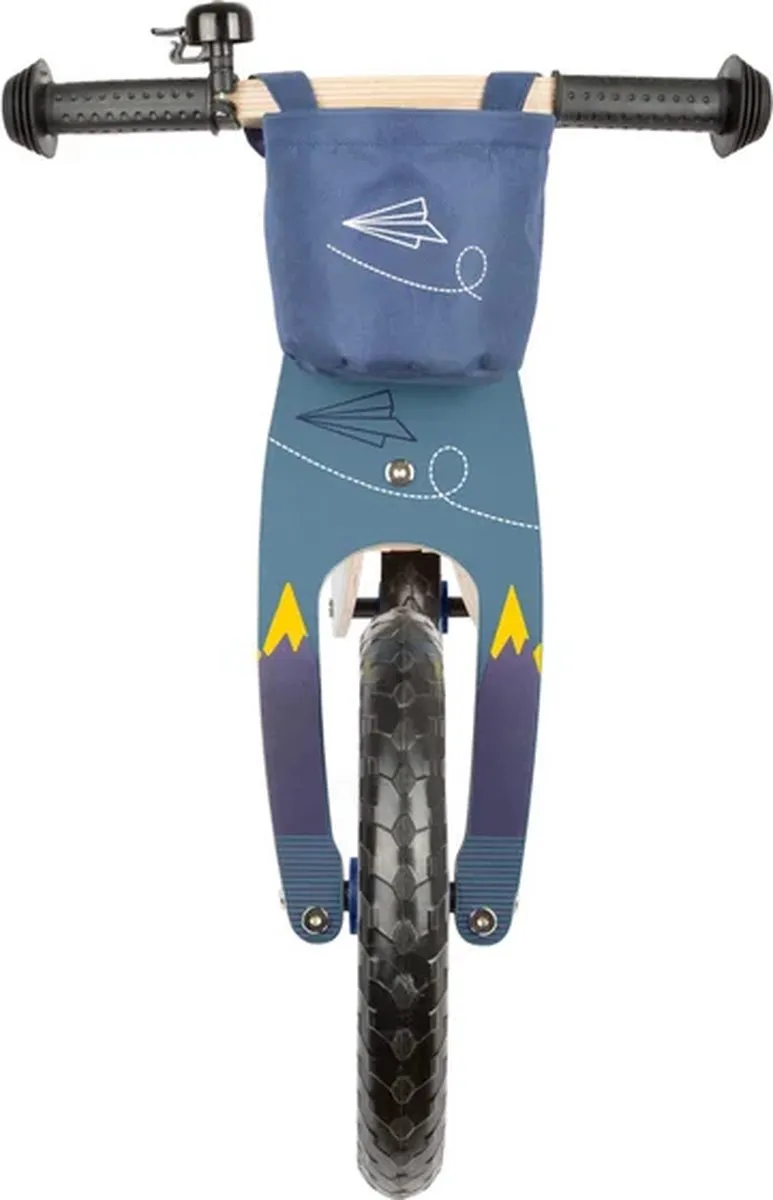 Small Foot Houten Loopfiets Vliegtuig - Blauw - afbeelding 6 van 6