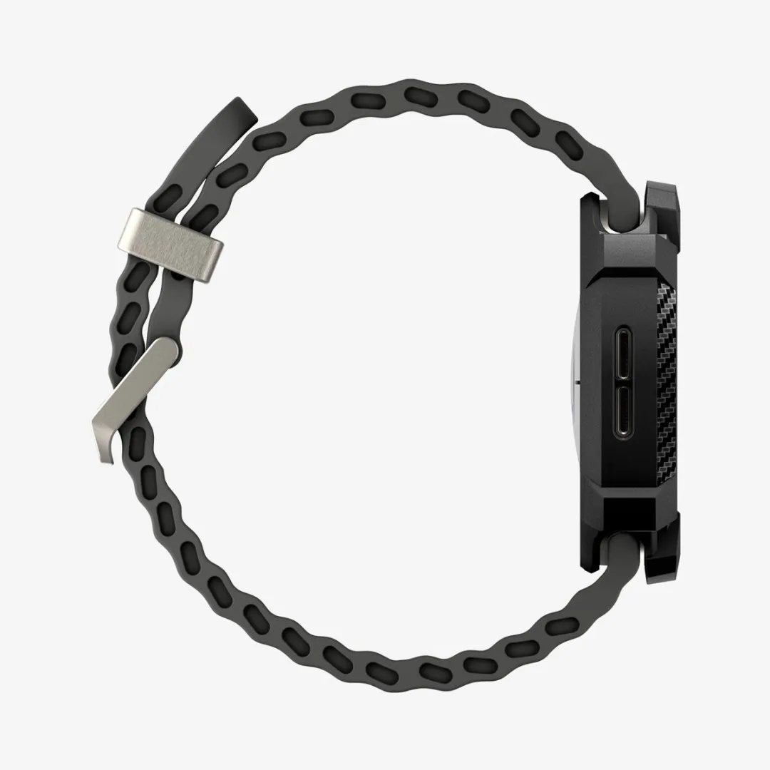 Spigen Rugged Armor Hoes Samsung Galaxy Watch 8 44mm - Zwart - afbeelding 6 van 6