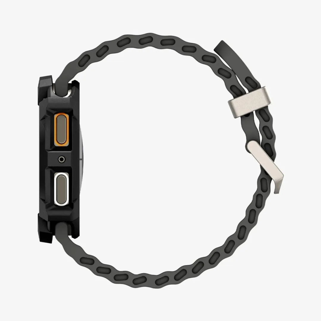 Spigen Rugged Armor Hoes Samsung Galaxy Watch 8 44mm - Zwart
