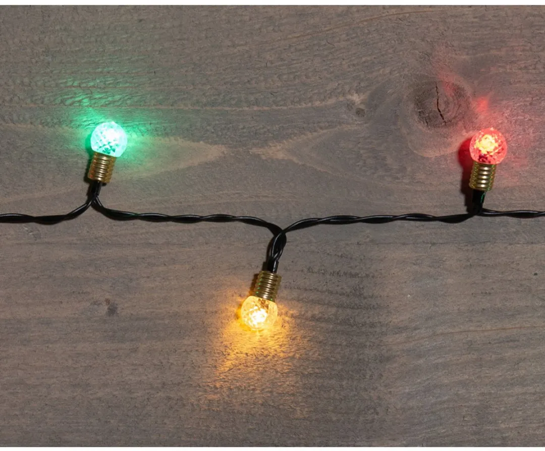 Anna's Collection Lichtsnoer Vintage Bolletjes 100 LED - 10m - Multicolor