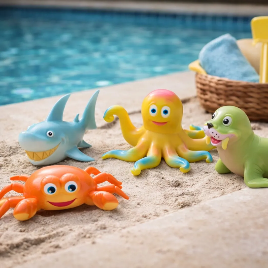Eddy Toys Dierenfiguurtjes Set - 4 Stuks - Meerkleurig
