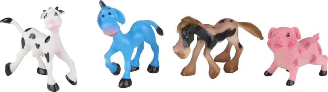 Eddy Toys Dierenfiguurtjes Set - 4 Stuks - Meerkleurig - afbeelding 6 van 6