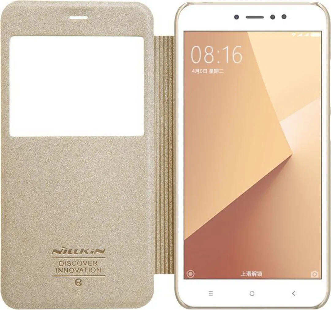 Nillkin Sparkle Book Case Xiaomi Redmi Note 5A Prime - Goud