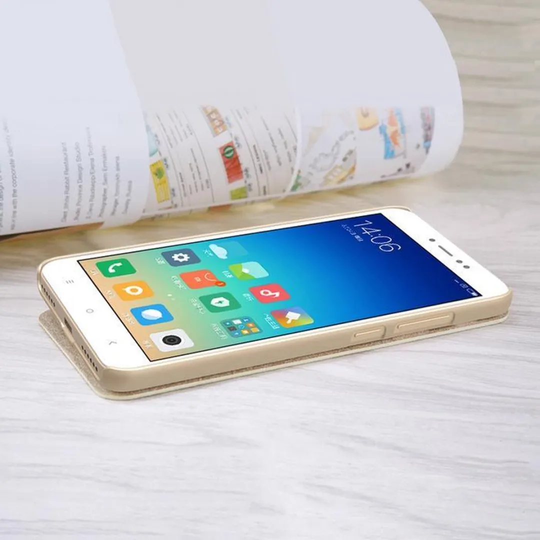 Nillkin Sparkle Book Case Xiaomi Redmi Note 5A Prime - Goud - afbeelding 6 van 6