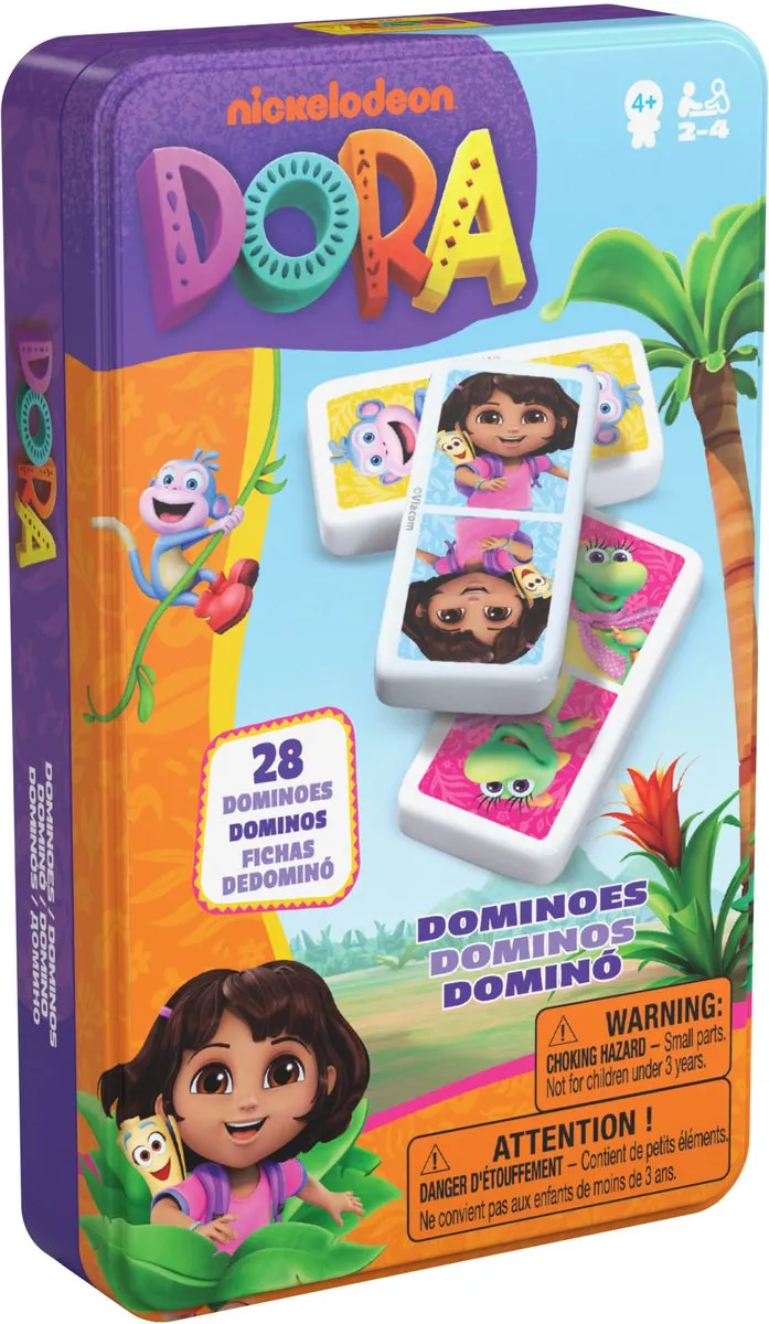 Spin Master Games Dora Domino's - In Tin - Meerkleurig