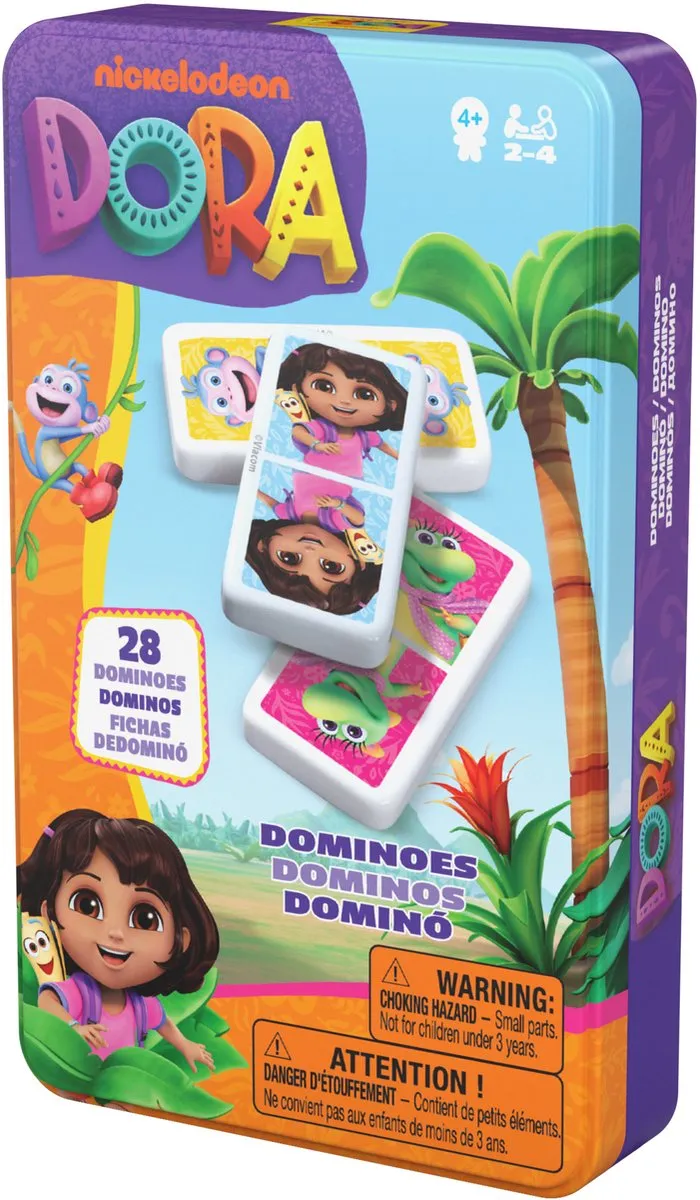 Spin Master Games Dora Domino's - In Tin - Meerkleurig