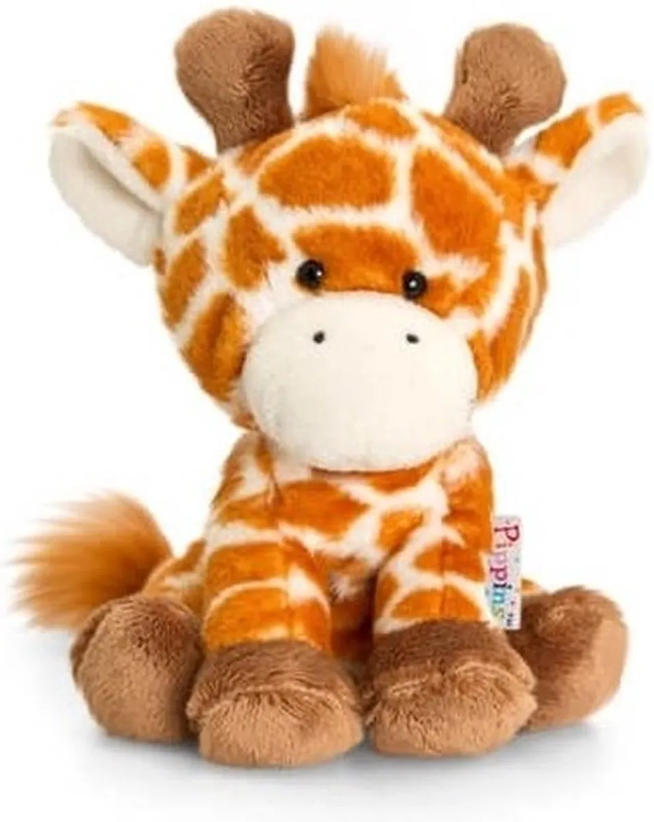 Keel Toys Pluche Giraffe Knuffel 14cm - Gefeliciteerd A5 Wenskaart