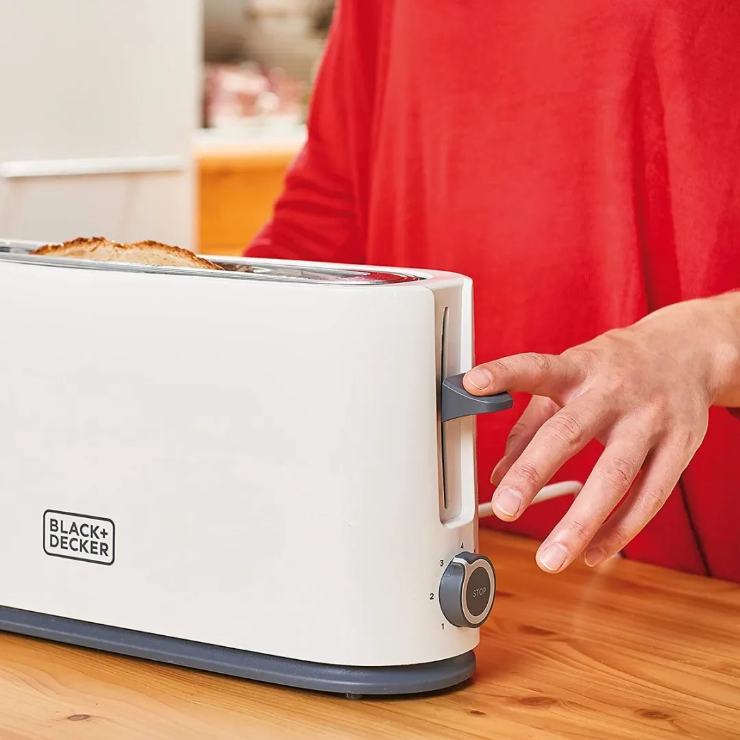 BLACK+DECKER BXTO1001E Broodrooster 1000W - Wit