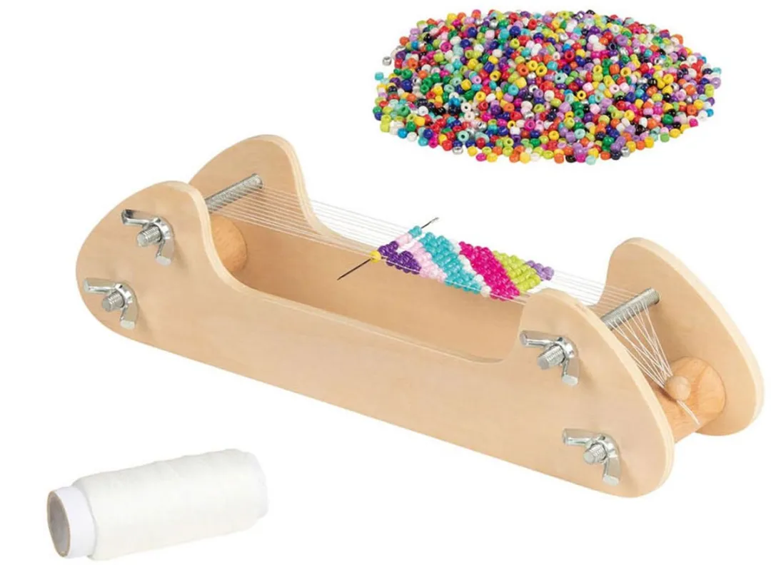 Goki Weefgetouw Parels Multicolor
