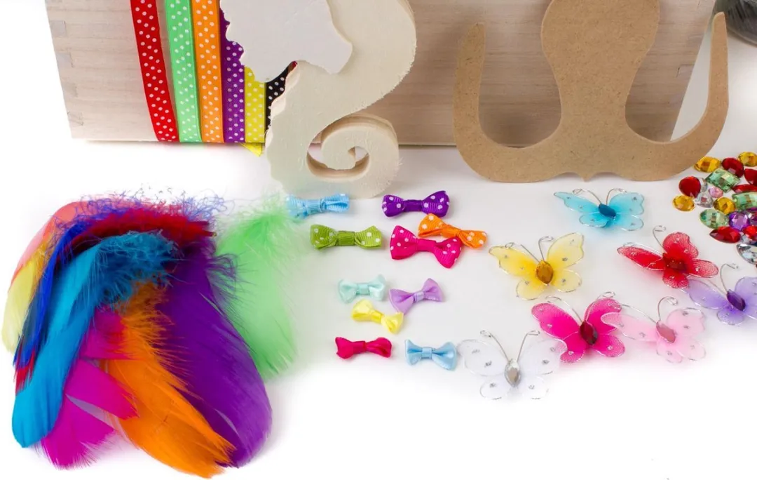 Foam Clay Houten Opbergkist Zeepaardje - Knutselpakket 90 Stuks