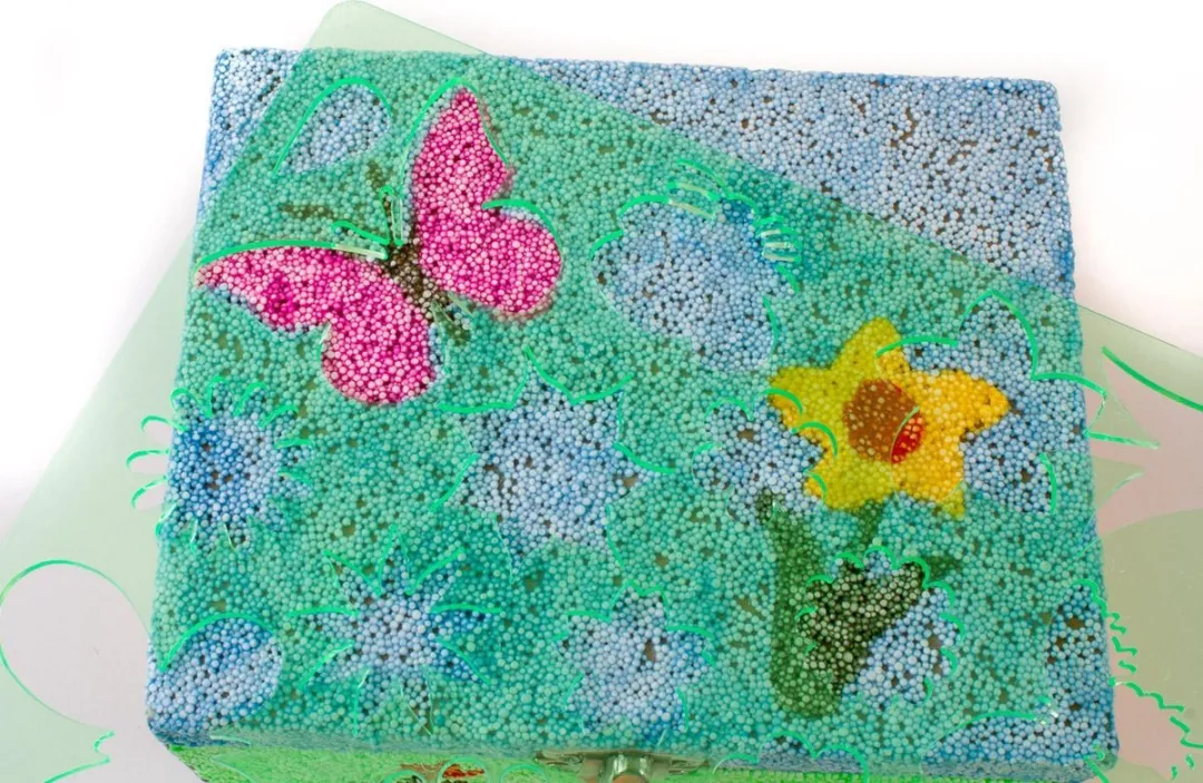 Foam Clay Houten Opbergkist Zeepaardje - Knutselpakket 90 Stuks