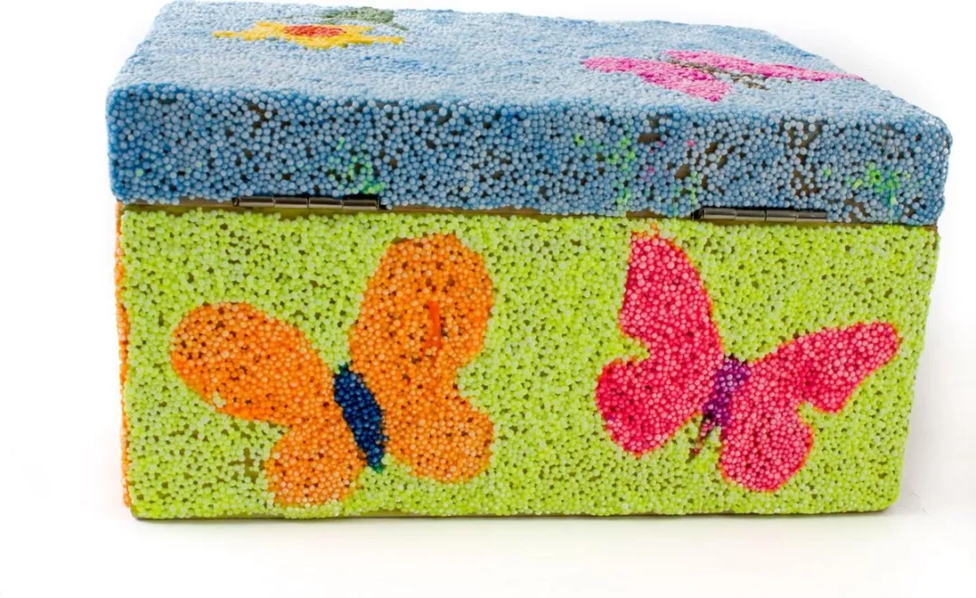 Foam Clay Houten Opbergkist Zeepaardje - Knutselpakket 90 Stuks