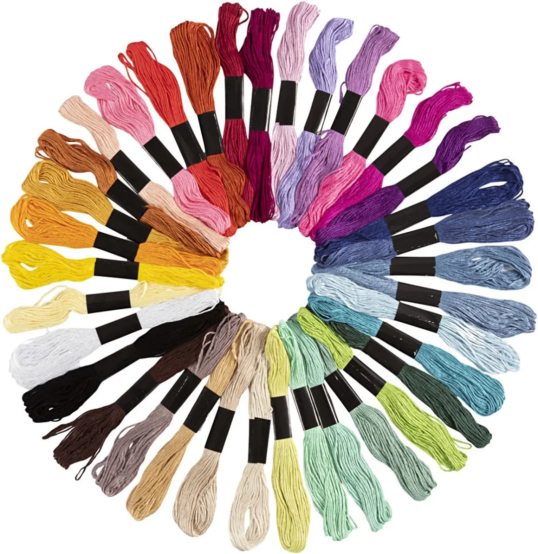 Creativ Company Borduurgaren 1mm - 42 Stuks