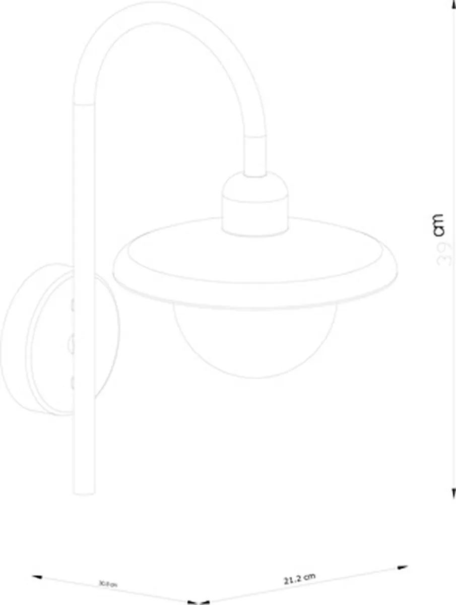Nordlux Berlo Wandlamp E27 - Zwart