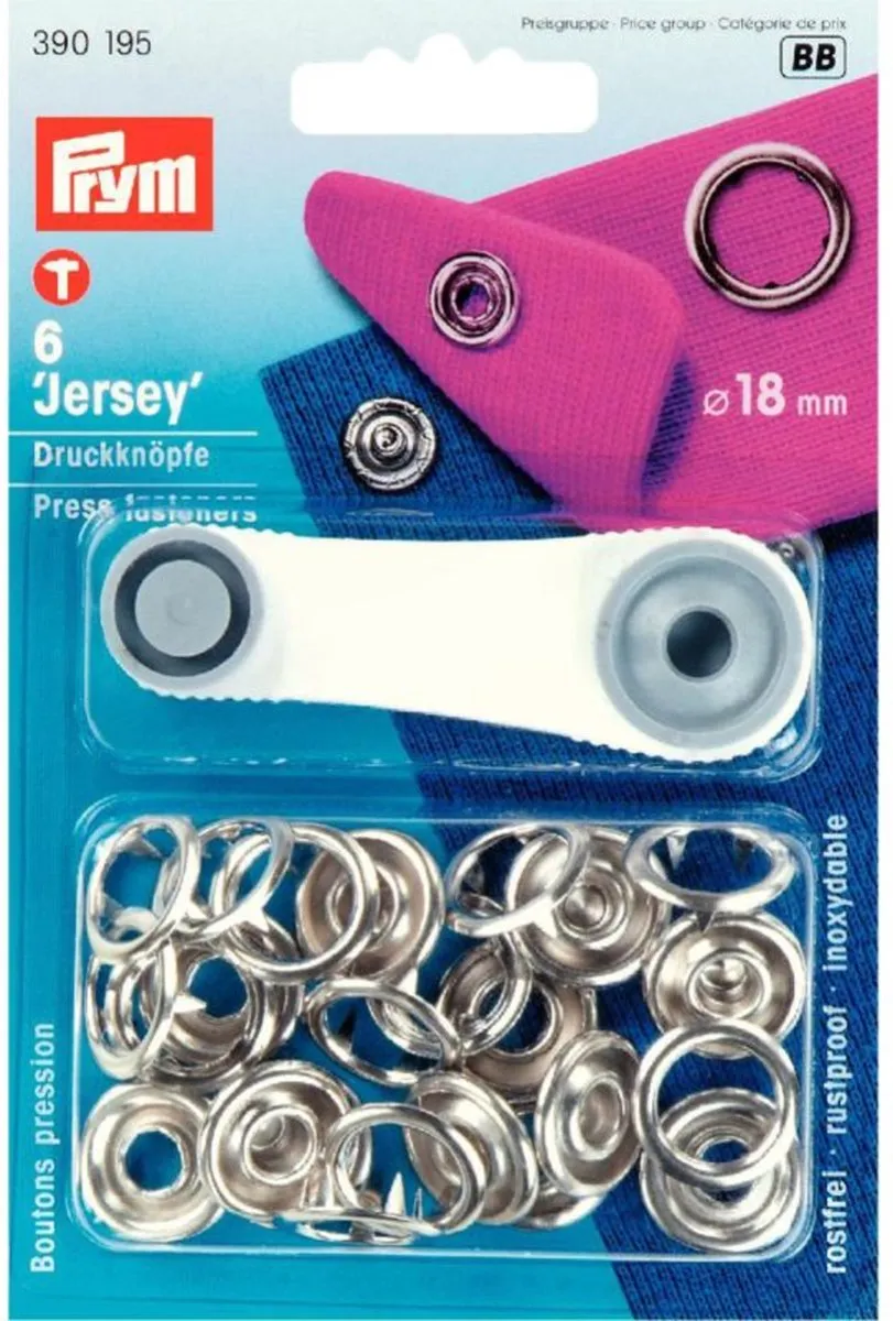 Prym Jersey Drukknopen 18mm