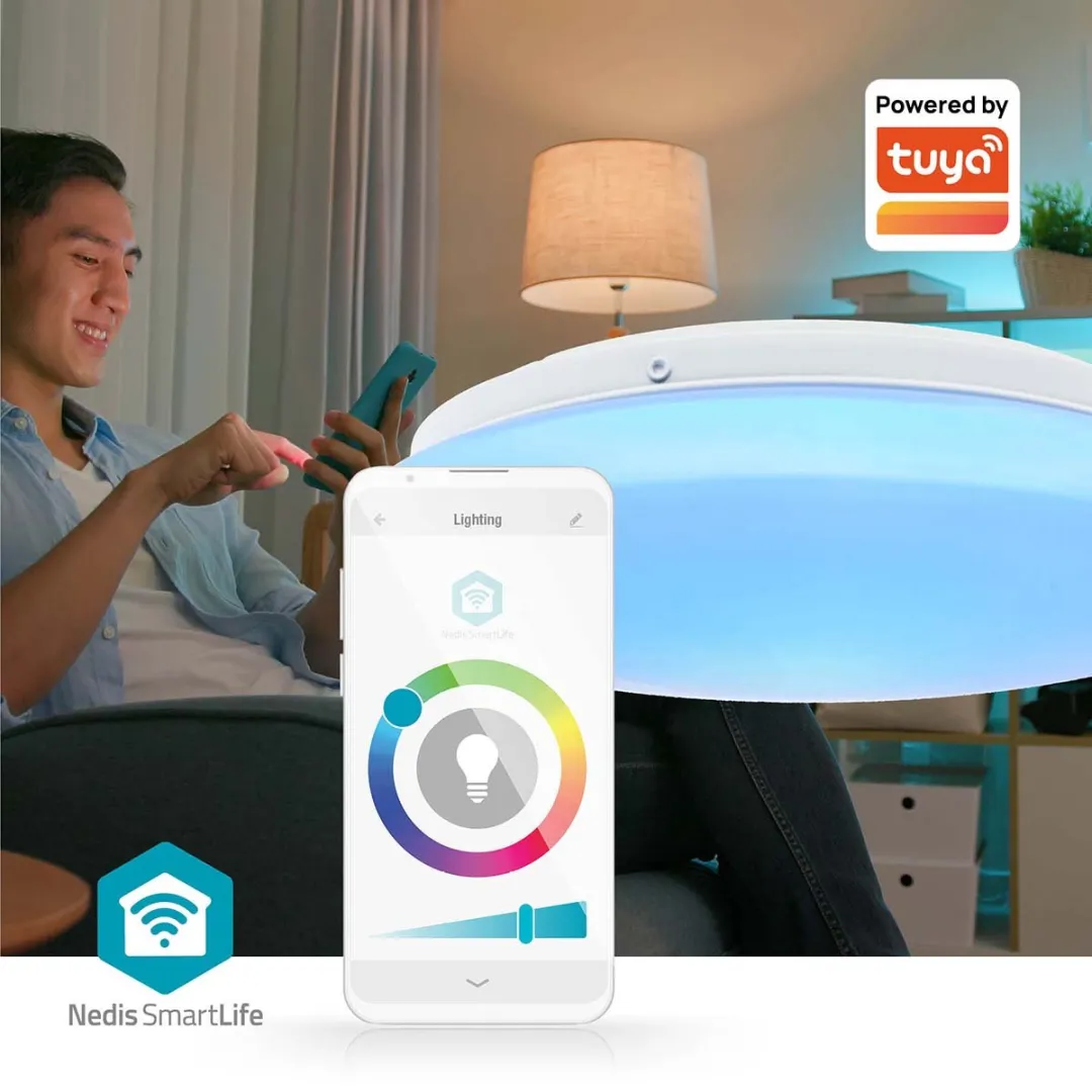 Nedis SmartLife Plafondlamp RGBW Ø26cm