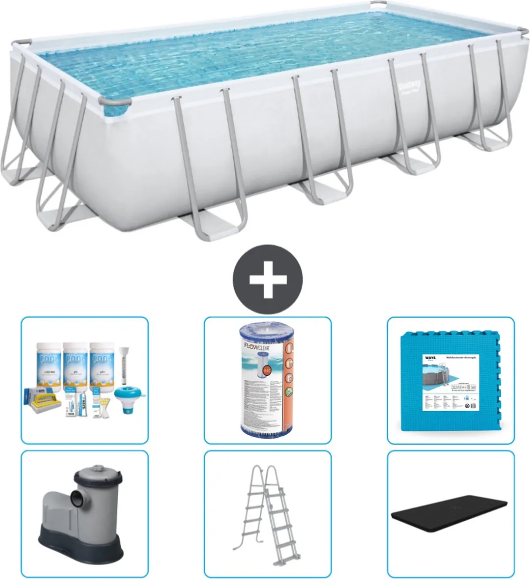 Bestway Power Steel Zwembad 549x274x122cm