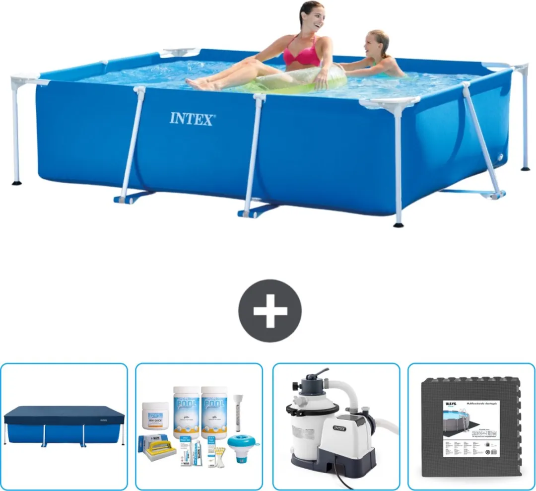 Intex Frame Zwembad 220x150x60cm Blauw - 1662L