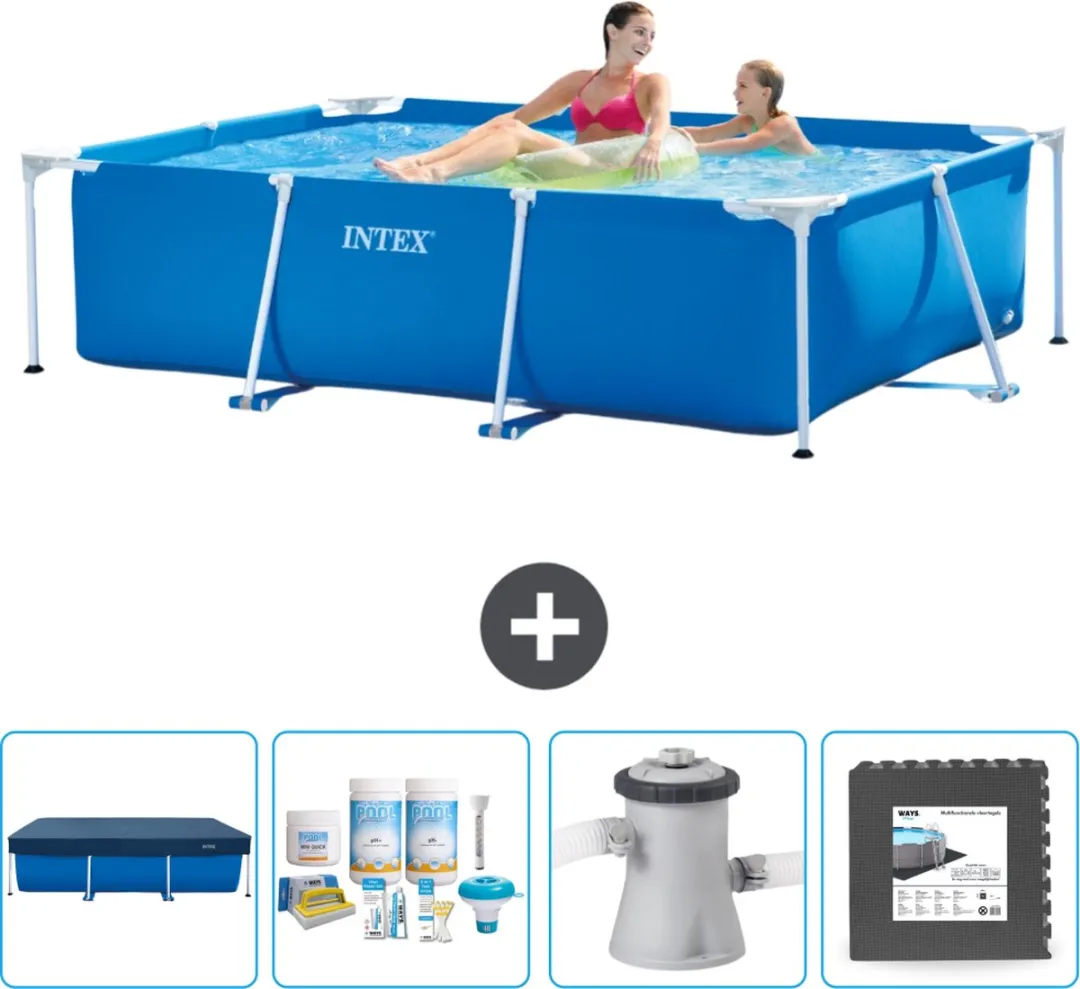 Intex Frame Zwembad 220x150x60cm Blauw