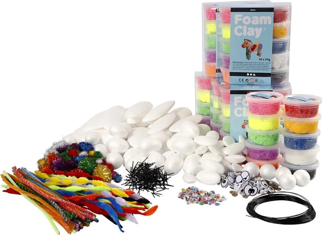 Foam Clay Klassenset - 1 Doos Diverse Kleuren