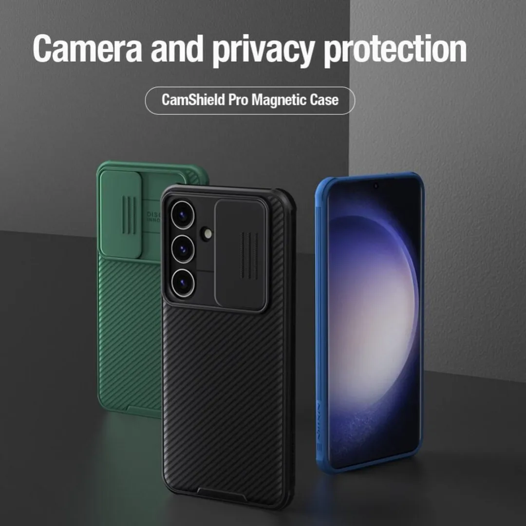 Nillkin CamShield Hoesje Samsung Galaxy S24 - Blauw - 6902048273085