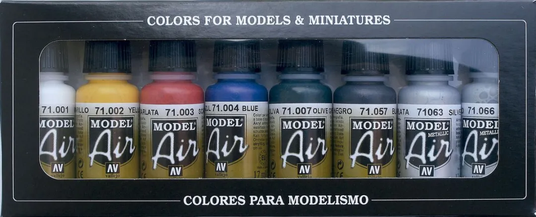 Vallejo Model Air Basic Colors Acrylset 8x17ml