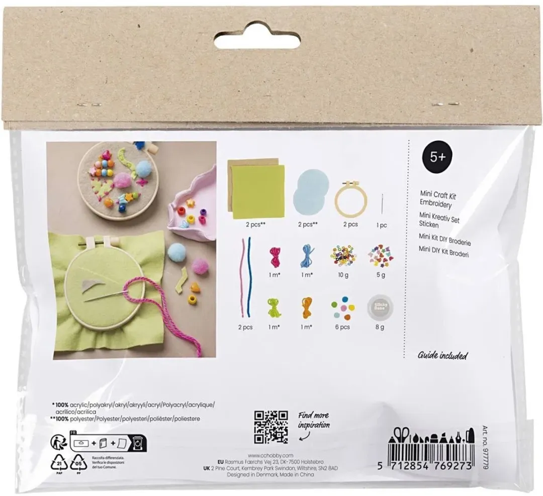 Creativ Company Mini Hobbyset Borduren - Multicolor
