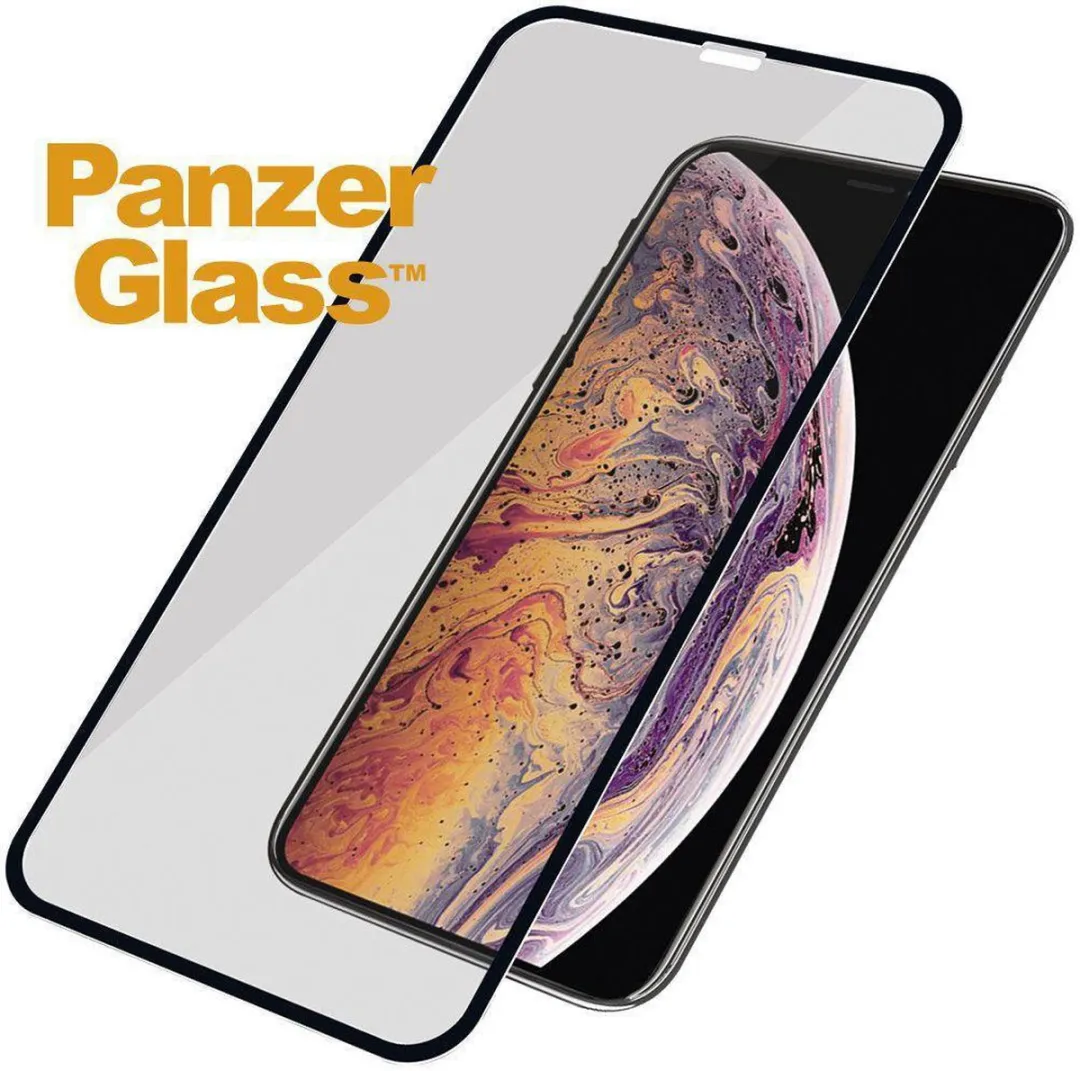 PanzerGlass PZ-P2666 Screenprotector iPhone XS Max - Zwart - afbeelding 6 van 6