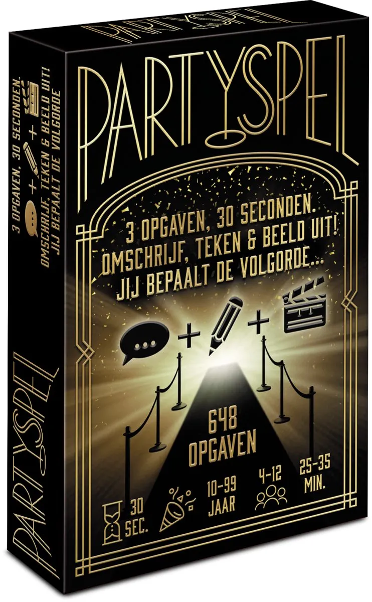 Partyspel Editie #1 Kaartspel - 648 Opgaven - 4-12 Spelers