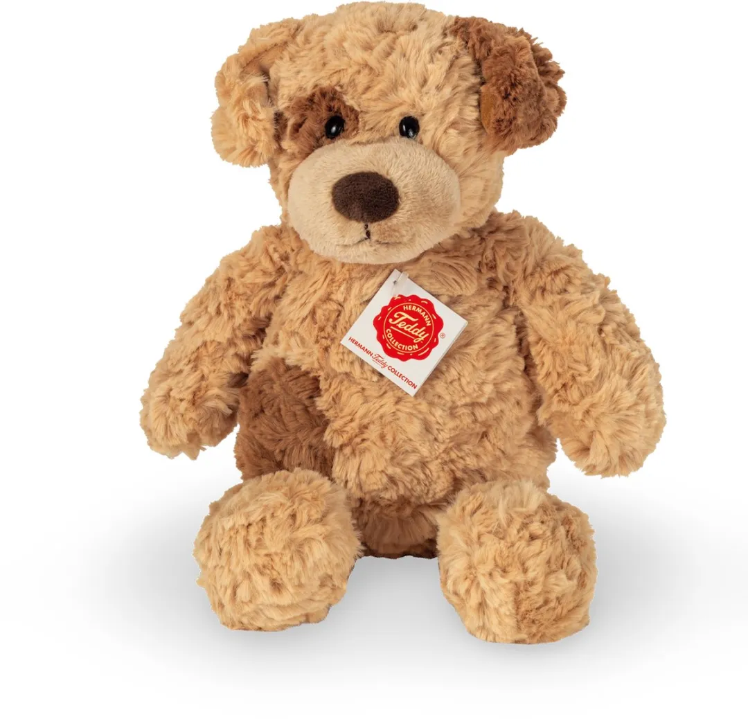Hermann Teddy Knuffel Hond Spotty 30cm - Bruin