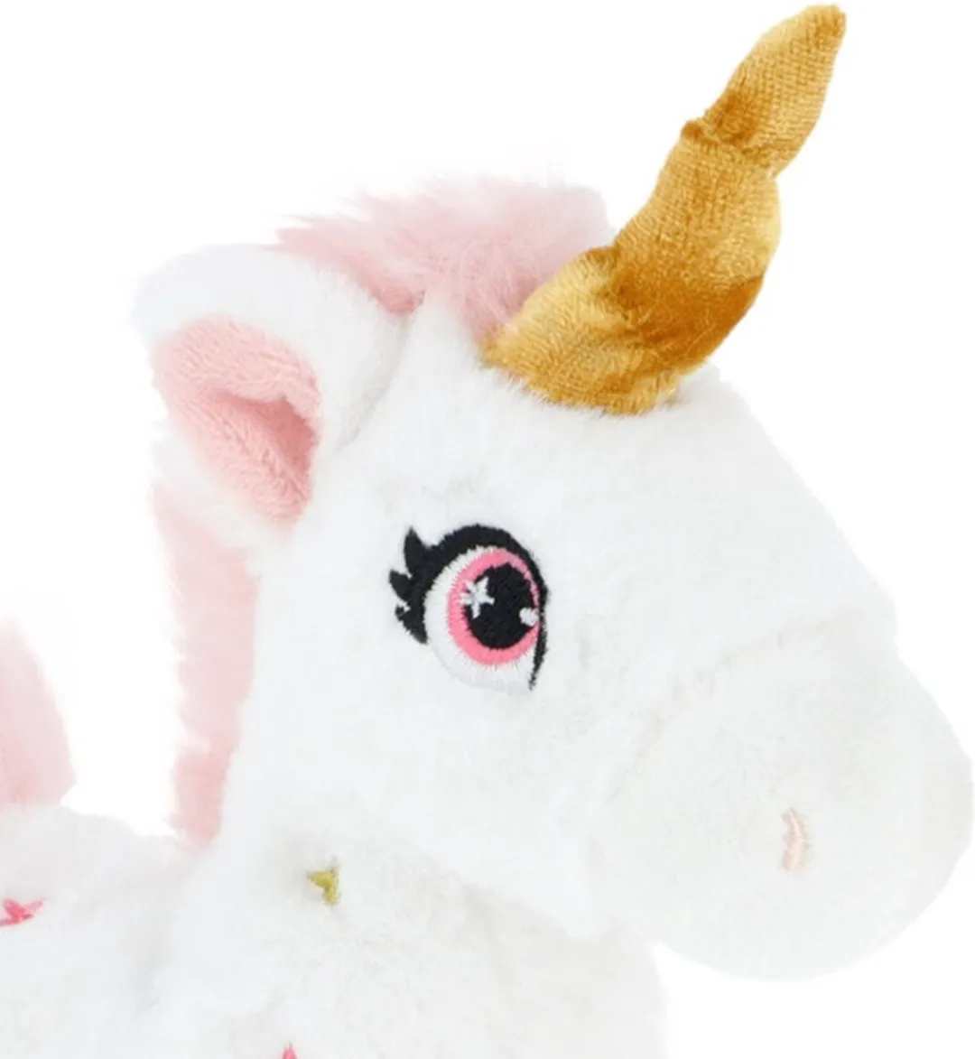 Keel Toys Pluche Eenhoorn Knuffel 16cm - Wit/Rose