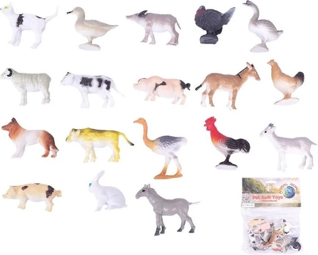 PIA Boerderijdiertjes Multicolor