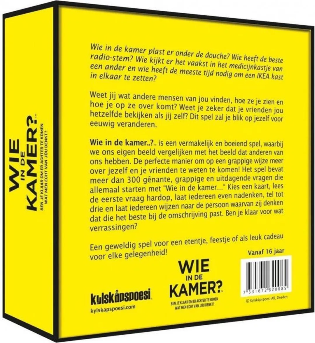 Hygge Games Wie in de Kamer? - 2-12 Spelers