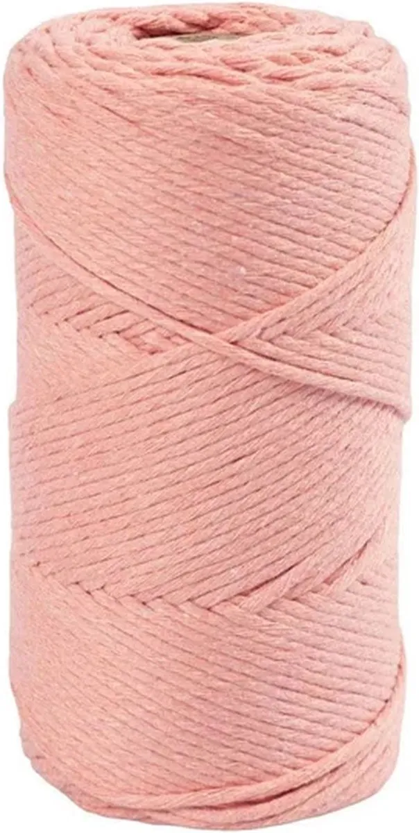 Creativ Company Macramékoord 2mm - 198m Roze