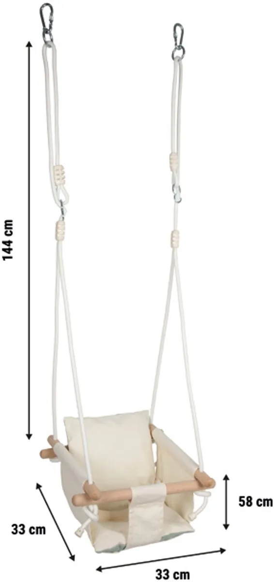 Small Foot Houten Baby Schommel - Beige