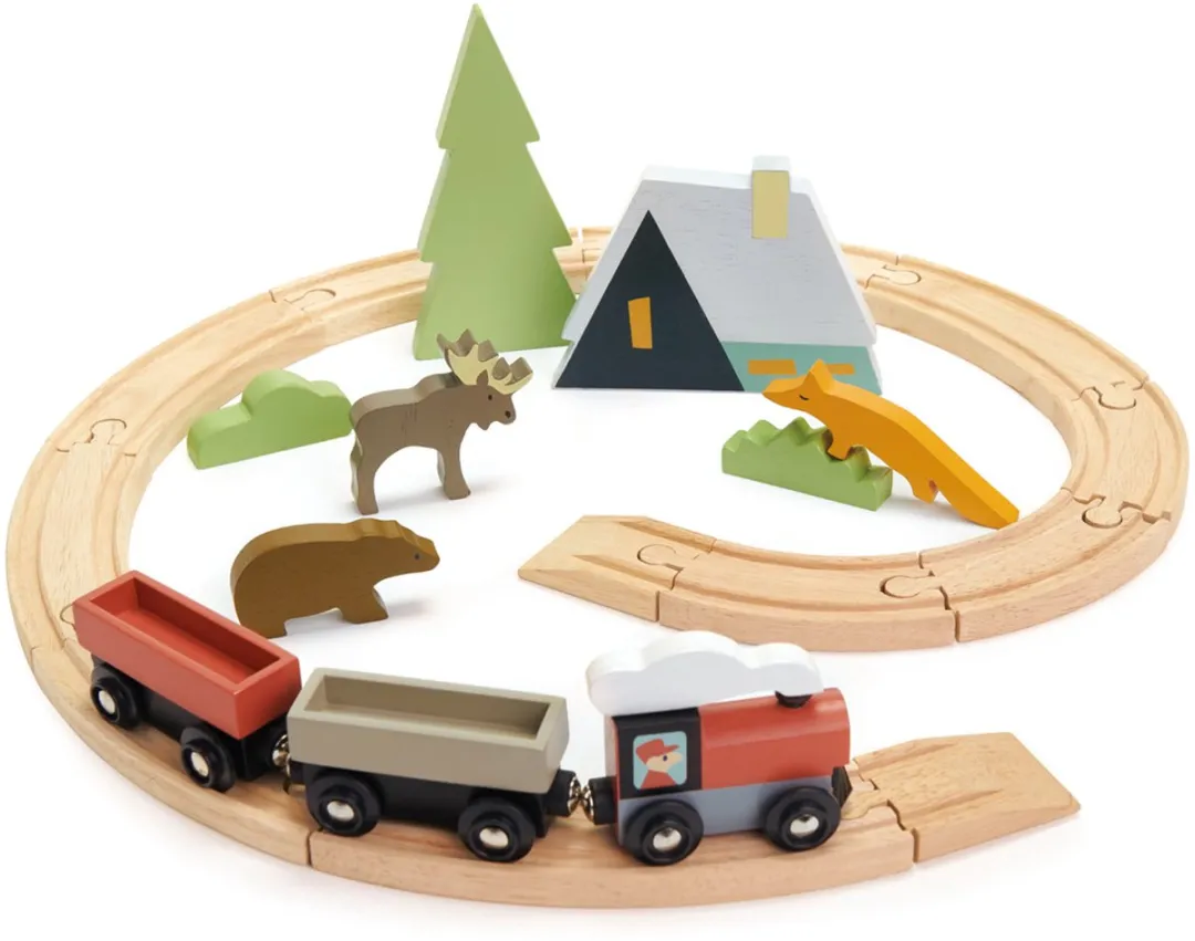 Tender Leaf Toys Tree Tops Treinenset - Multi