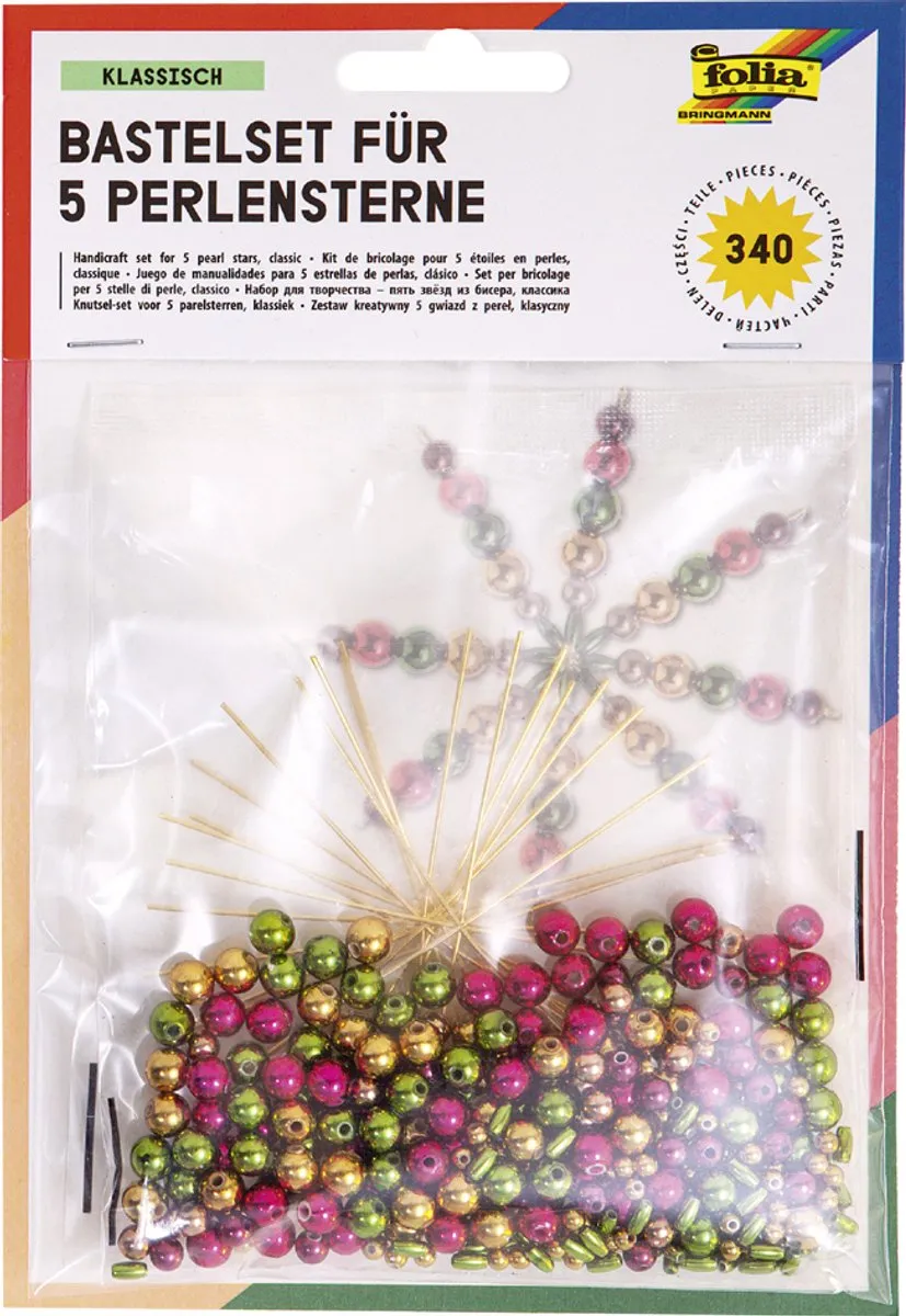 Folia 12560 Kunst- en Handwerkspeelgoed - 340 Stuks Meerkleurig