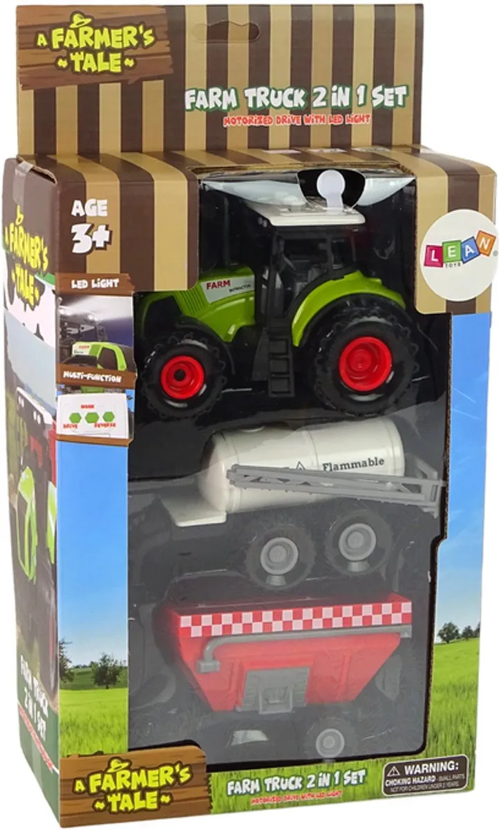 Lean Toys Tractor met Licht en Geluid - Groen