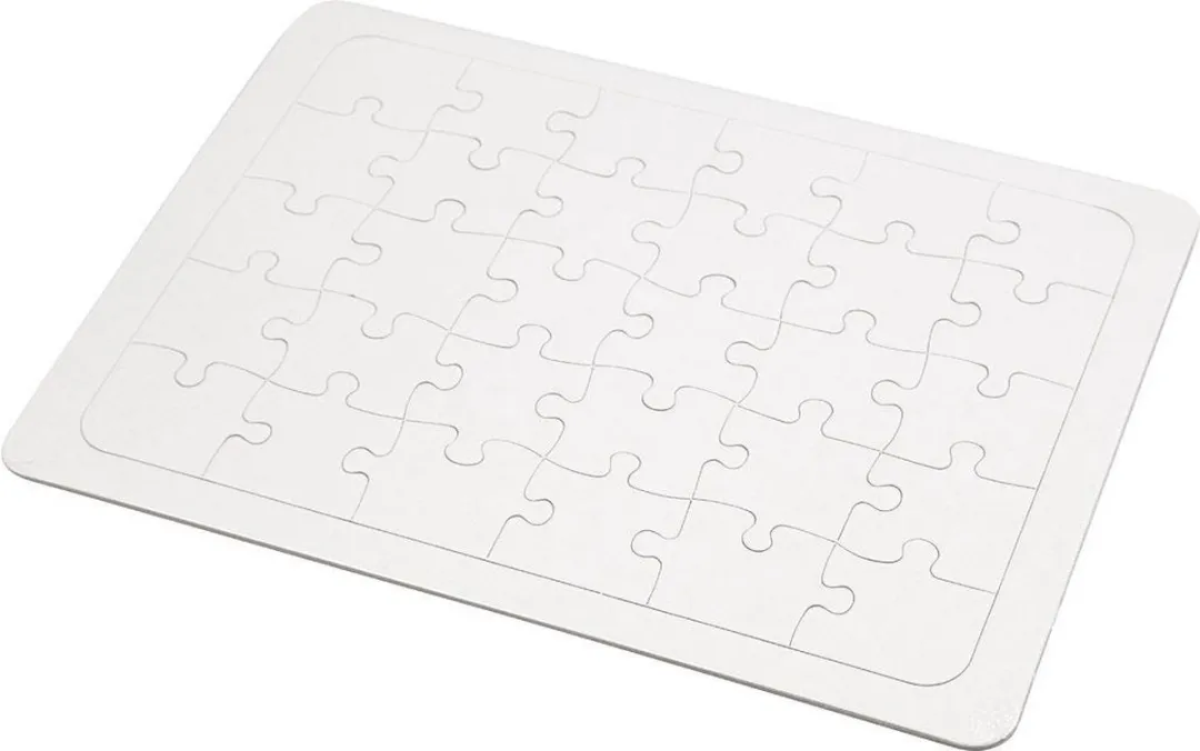 Creativ Company Kartonnen Puzzel A4 Wit