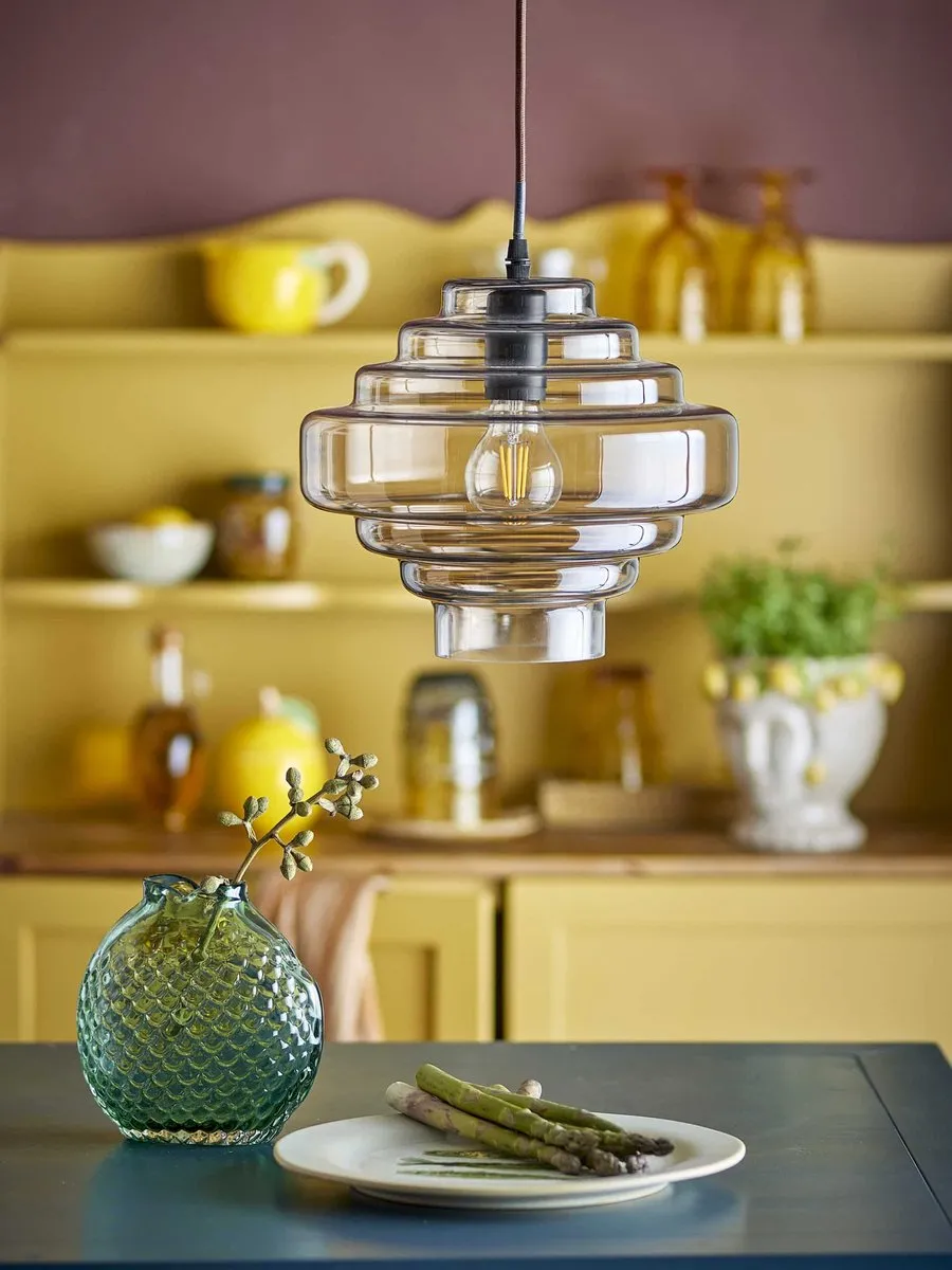 Bloomingville Hanglamp Ilua Glas - Bruin