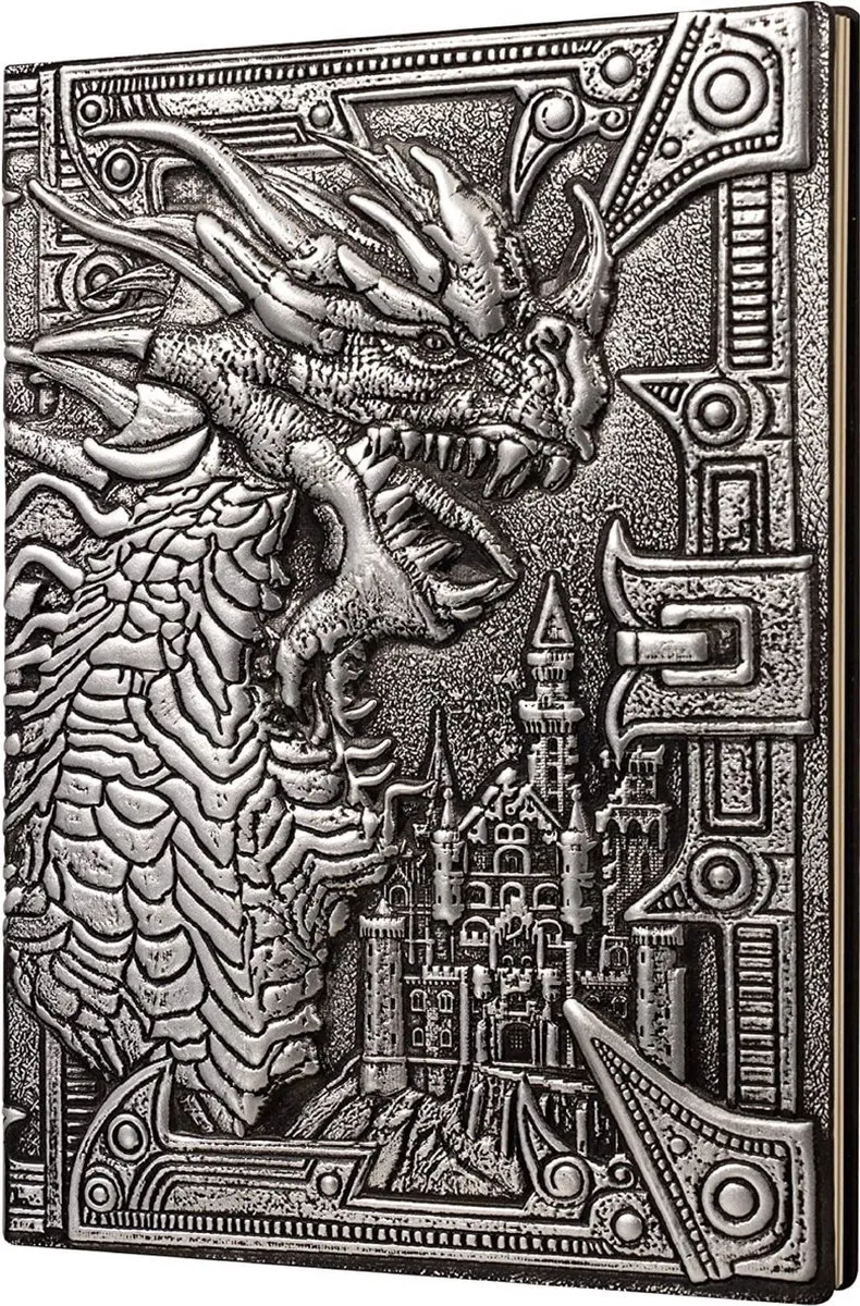 Lapi Toys Dungeons & Dragons Draken Notitieboek A5 Hardcover - Zilver